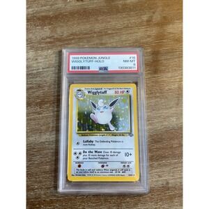 1999 Pokemon JUNGLE #16 WIGGLYTUFF - Holo PSA graded  8 - NM-MT